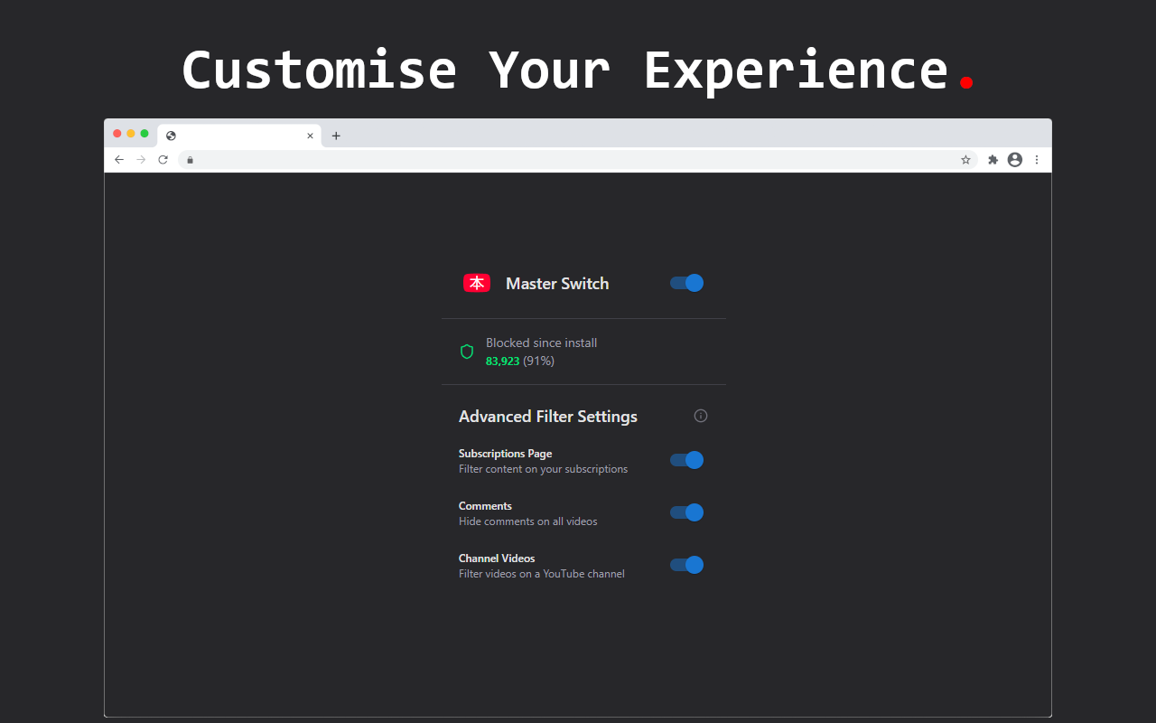 Customizable Experience